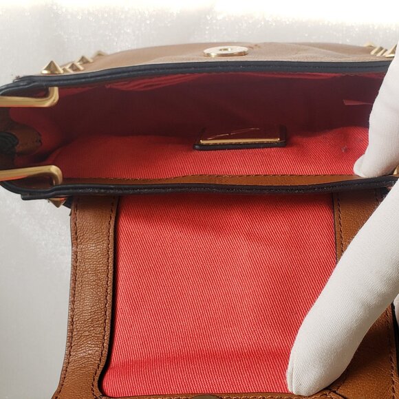 BRIAN ATWOOD SMALL SHOULDER CROSSBODY LIGHT BROWN LEATHER BAG - Picture 9 of 13